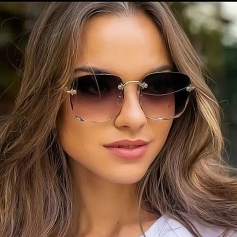 Gafas de Sol Cuadradas Sin Montura (Pack de 3)