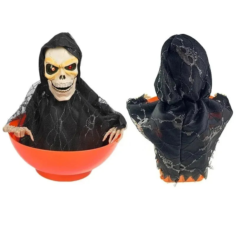 Bol Esqueleto Guardián de Caramelos con Luz y Sonido 💀