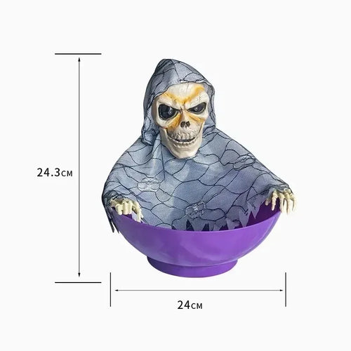 Bol Esqueleto Guardián de Caramelos con Luz y Sonido 💀