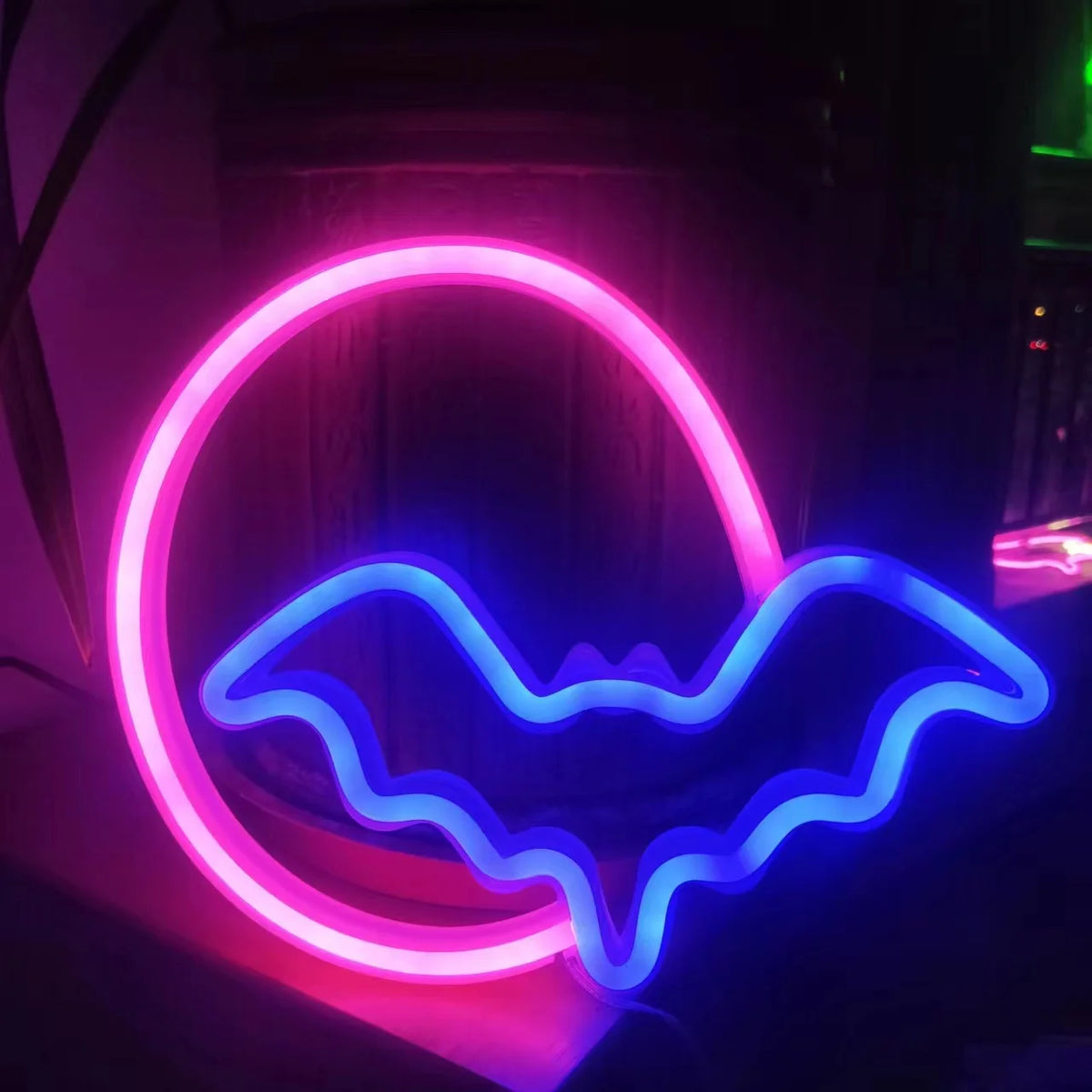 Neón LED de Pared Espíritu Murciélago 🦇