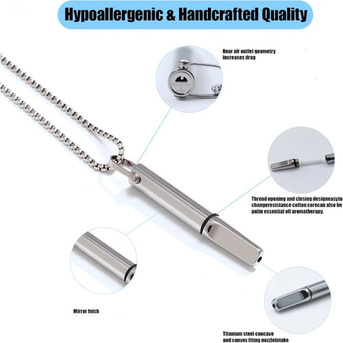 Colgante de Acero Inoxidable para Respiración Consciente