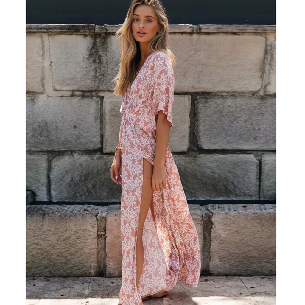 Vestido Maxi Floral Boho