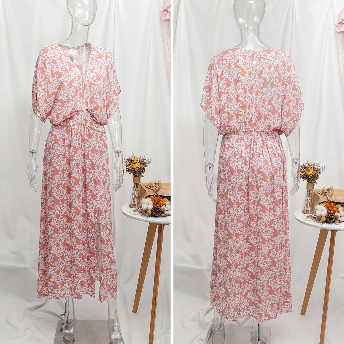 Vestido Maxi Floral Boho