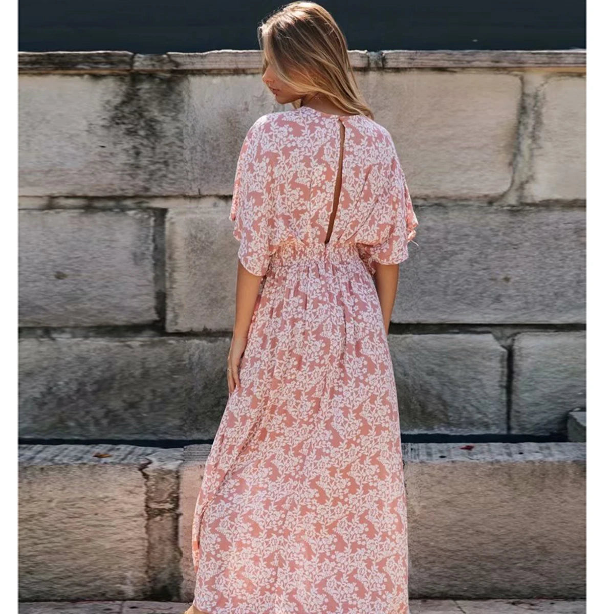 Vestido Maxi Floral Boho