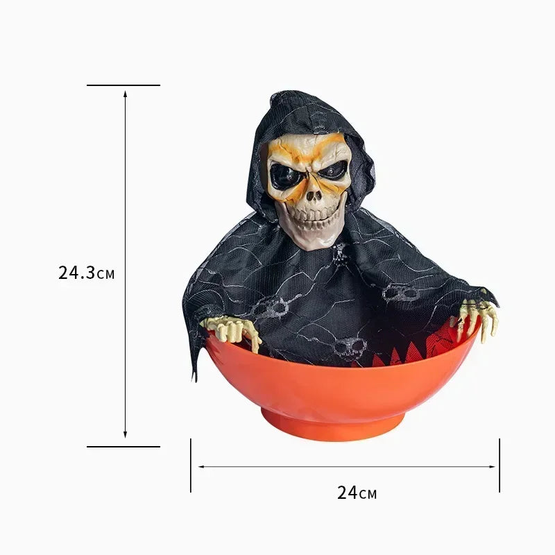 Bol Esqueleto Guardián de Caramelos con Luz y Sonido 💀