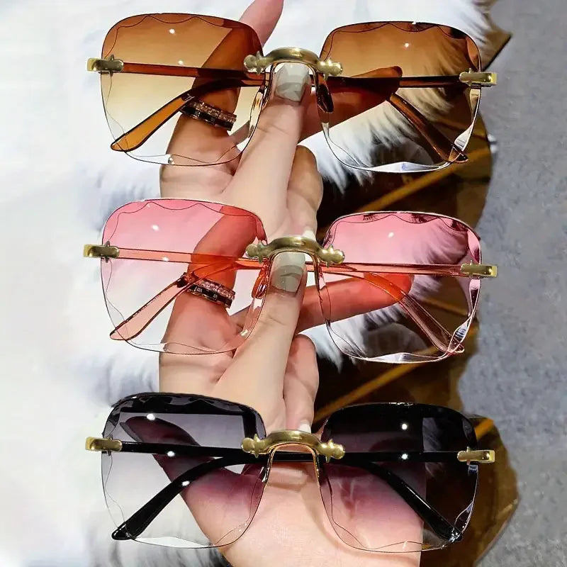 Gafas de Sol Cuadradas Sin Montura (Pack de 3)