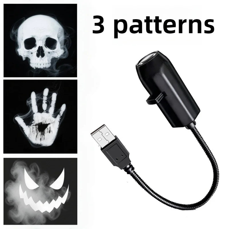 Proyector de Halloween: Fantasma, Murciélago y Araña 🕸️
